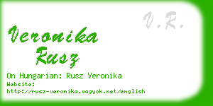 veronika rusz business card